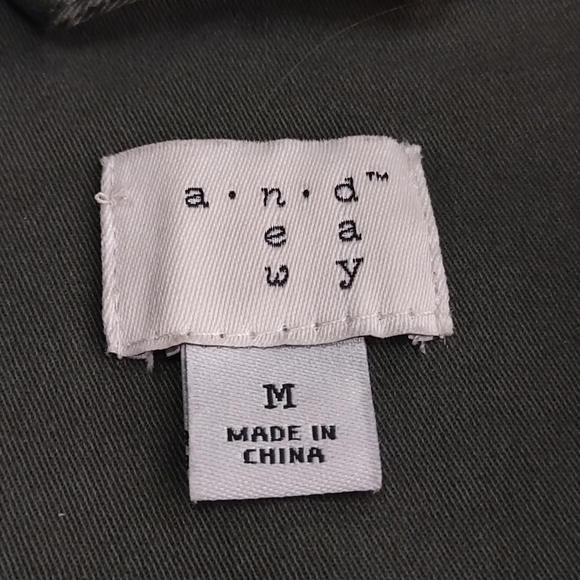 a new day Women's Military Green Embellished Pockets Jacket Size Medium - Picture 14 of 15